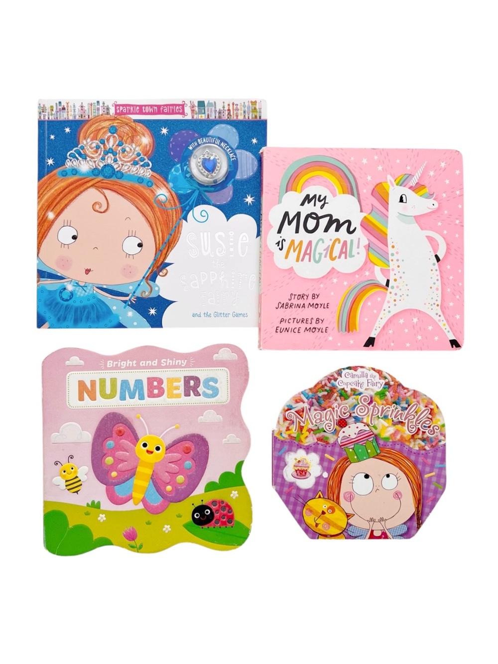 Set of 4 toddler girl books